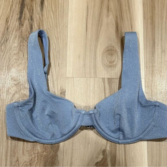 Abercrombie & Fitch Other - Abercrombie and Fitch Glitter Metallic Swim Bikini Top Women’s Small